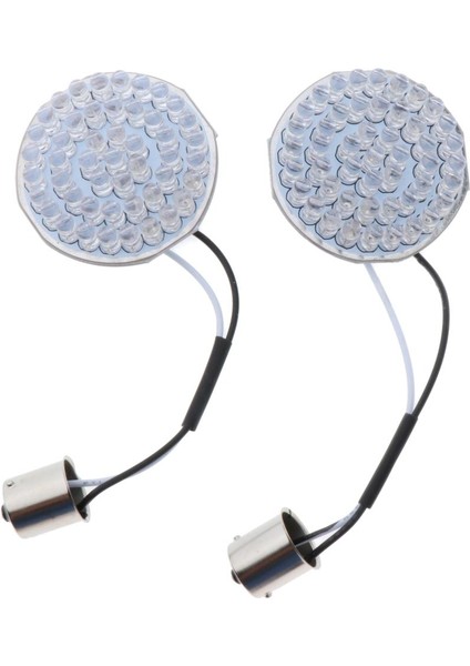 2 Adet Yeni 2 '' Kırmızı Motosiklet LED Turn Sinyal Işık Paneli Değiştirme (Yurt Dışından)