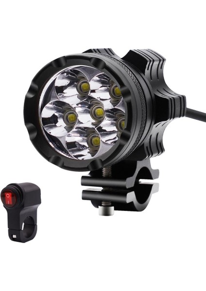 Motosiklet 6x 5W LED Far Far Sürekli Ön Kafa Anahtarlı (Yurt Dışından) fırsatları
