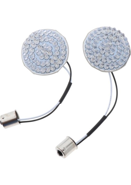 2 Adet Sarı Motosiklet Dönüş Sinyal Işıkları LED Turn Sinyal Gösterge Işıkları Paneli (Yurt Dışından)