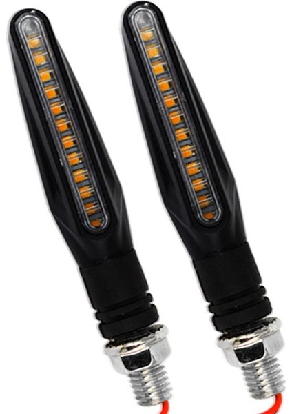 Motosiklet Akan Su Dönüş Sinyali Göstergesi Işık Amber 12 LED (Yurt Dışından) modelleri