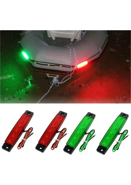 LED Sinyal Nav Navigasyon Işık Şerit Portu Sancak Deniz Tekne Kırmızı Yeşil Işık (Yurt Dışından) modelleri