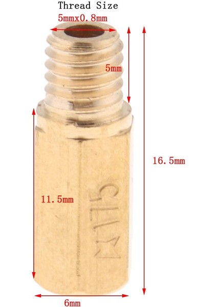 10 Parça 5x0.8mm Ana Jet 168 (Yurt Dışından)