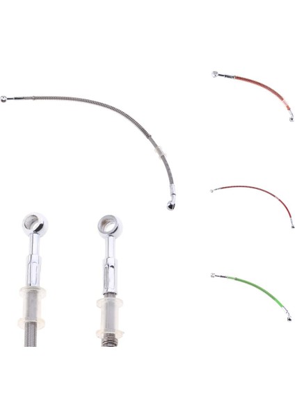 Motosiklet Örgülü Yay Freni Debriyaj Yağı Hortum Hat Boru Tüpü 30CM Gümüş (Yurt Dışından) fırsatları