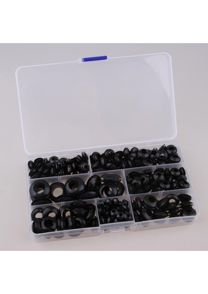 260 x Çeşitli Bir Siyah Kauçuk Tel Yulayıcılar M3 M4 M5 M6 M8 M10 M12 Kıt (Yurt Dışından) fırsatları