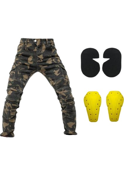 Motosiklet Pantolon Erkek Kot Pantolon Pantolon 4x Koruma Pedleri - S (Yurt Dışından) fiyatları