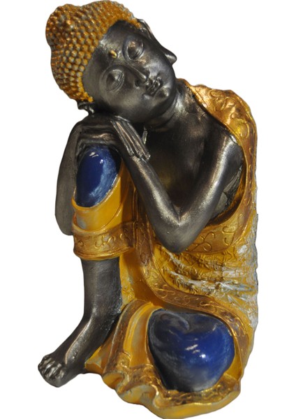 Buddha Buda, 35 Cm, El Boyaması Biblo, Dekoratif El Sanatları, Ev Bahçe Teras Balkon Dekoru, Yoga fiyatları