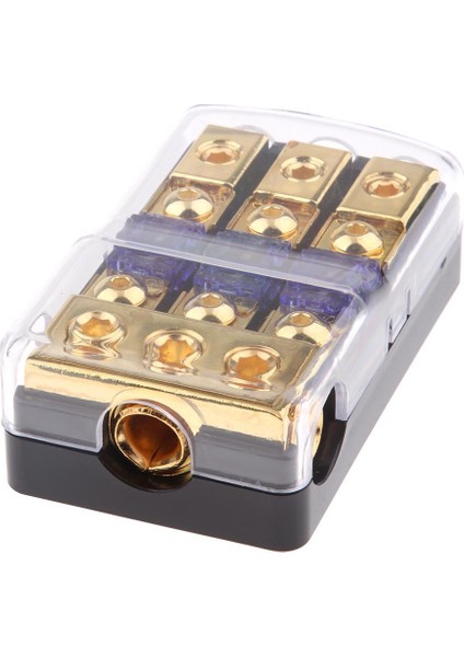 Araba Teknesi Stereo Ses 3 Yollu Hat Ilan Sigorta Tutucu Güç Dağıtım Bloğu (Yurt Dışından)