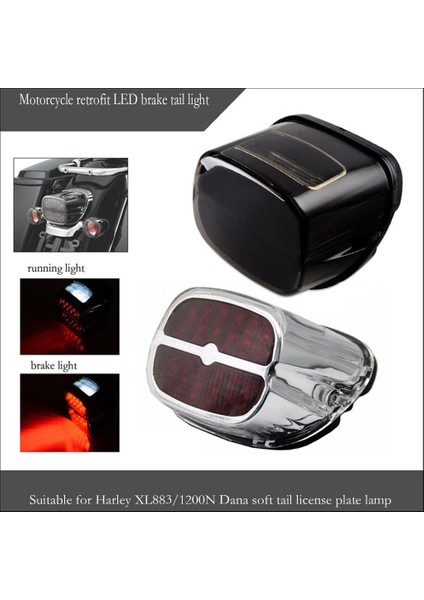 Harley Flhrc Için Motosiklet Fren Kuyruğu Işık Plaka Lambası 09-13 (Yurt Dışından) fırsatları