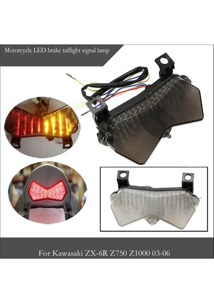 Kawasaki Zx-6r 636 Z750 Duman Için Motosiklet LED Fren Arka Fren Arka Turn Sinyal (Yurt Dışından) fiyatları