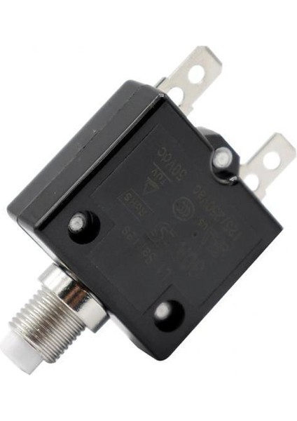 5X12V-24V 2 Hızlı Terminal Için Yerleştirilebilir Devre Kesici Push Düğmesi 30AMP 5 Adet (Yurt Dışından)