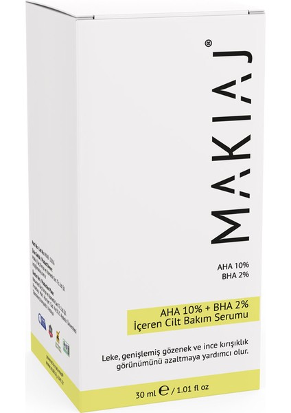 AHA10%+BHA2% Içeren Cilt Bakım Serumu fiyatları