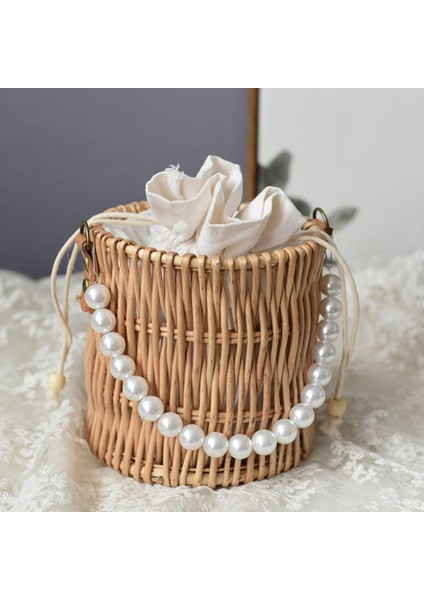 Kadınlar Için Rattan Çantası Boho Tarzı Üst Sap Saman Çantası Yaz Turu Için fiyatları