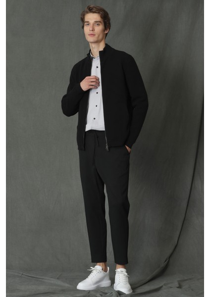 Alex Spor Erkek Chino Pantolon Tailored Fit Siyah