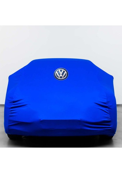 Volkswagen Passat B7 Variant Sw (2010-2014) Mavi Otomobil Kumaş Logolu Penye Oto Örtüsü