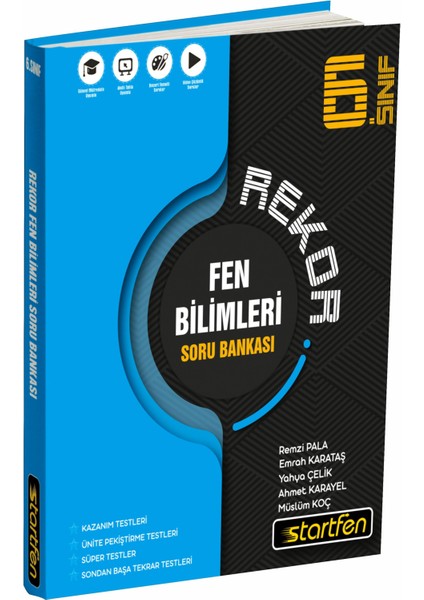 6. Sınıf Rekor Serisi Fen Bilimleri Soru Bankası (Ciltli)