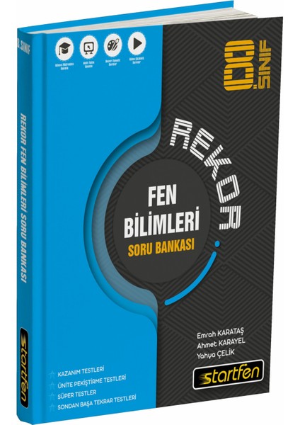 8. Sınıf Rekor Serisi Fen Bilimleri Soru Bankası (Ciltli)