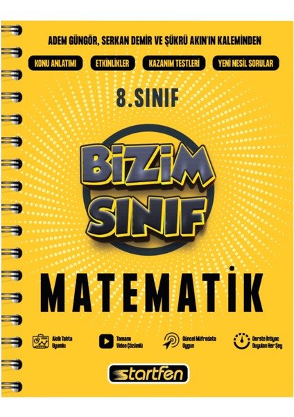 8. Sınıf Bizim Sınıf Matematik Defteri (Ciltli)