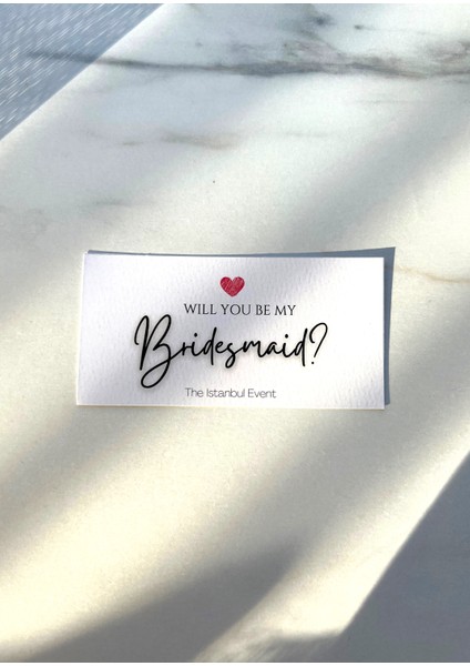 Beyaz Nedime/bridesmaids Kartları - Nedimem Olur Musun Kartları - Will You Be My Bridesmaid fiyatları