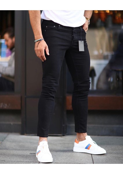 Skinnyfit Siyah Dar Paça Pantolon