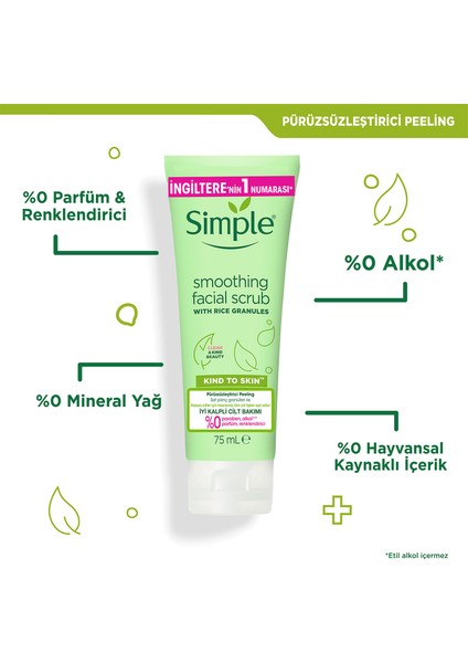 Kind To Skin Pürüzsüzleştirici Peeling Saf Pirinç Granülleri Doğal Ve Sağlıklı Görünen Bir Cilt İçin 75 ml modelleri