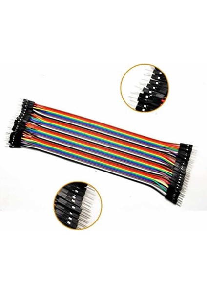 Roba 20CM 40 Pin Erkek Erkek Dupont Kablo Breadboard Atlama Kablosu Jumper Kablo