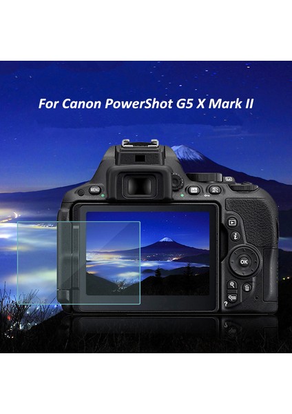 Canon Powershot G5 x Mark Iı Için Kamera LCD Ekran Koruyucu Temperli Film