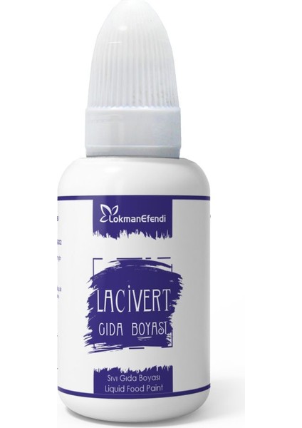 Lokman Efendi Sıvı Gıda Boyası Lacivert 25 ml