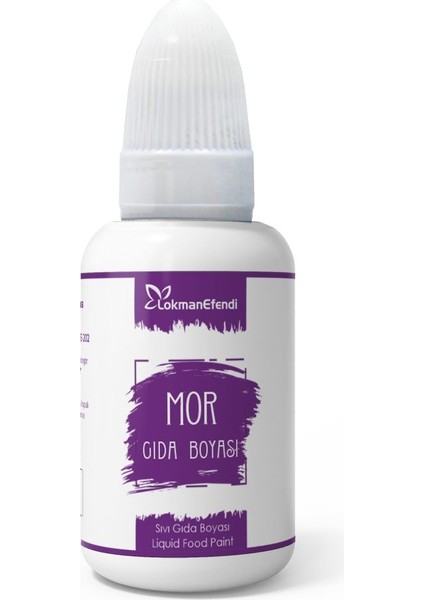 Lokman Efendi Sıvı Gıda Boyası Mor 25 ml