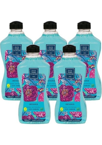 Okyanus Esinsiti 1,5 Lt Sıvı Sabun x 5 Adet