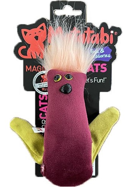 Cats Sticky Peluş Kedi Oyuncağı Bordo 30 cm