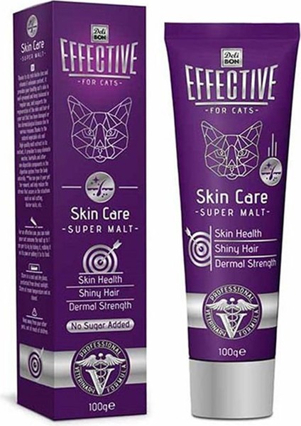 Effective Skin Care Malt Katkılı Deri ve Tüy Sağlığı Kedi Macunu 100 gr