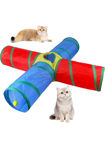 4 Kanal Kedi Oyuncağı - Çok Renk (Yurt Dışından)