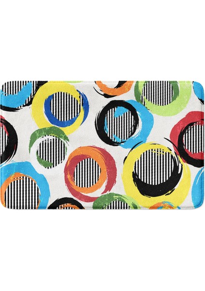 Mikrofiber Banyo Paspası, Kaymaz Taban, Makinede Yıkanabilir, Banyo Halısı