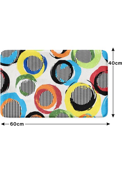 Mikrofiber Banyo Paspası, Kaymaz Taban, Makinede Yıkanabilir, Banyo Halısı