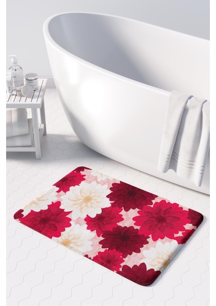Mikrofiber Banyo Paspası, Kaymaz Taban, Makinede Yıkanabilir, Banyo Halısı