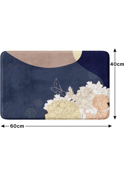 Mikrofiber Banyo Paspası, Kaymaz Taban, Makinede Yıkanabilir, Banyo Halısı