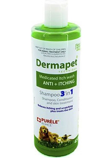 Dermapet Kedi ve Köpek Için Dermatolojik Etkili Kremli Şampuan 450 ml