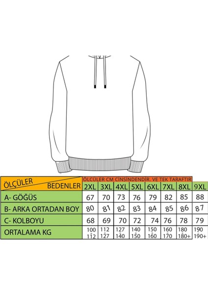 Büyük Beden Sweat Make Good 22734 Kırmızı