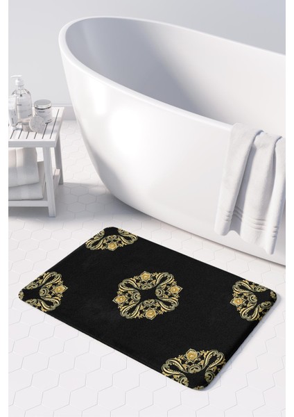 Mikrofiber Banyo Paspası, Kaymaz Taban, Makinede Yıkanabilir, Banyo Halısı