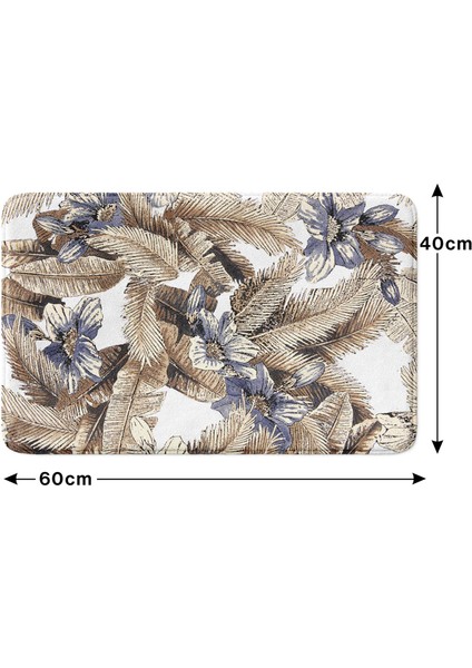 Mikrofiber Banyo Paspası, Kaymaz Taban, Makinede Yıkanabilir, Banyo Halısı