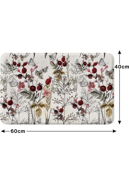 Mikrofiber Banyo Paspası, Kaymaz Taban, Makinede Yıkanabilir, Banyo Halısı