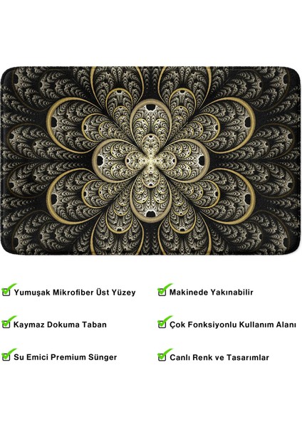 Mikrofiber Banyo Paspası, Kaymaz Taban, Makinede Yıkanabilir, Banyo Halısı (50X80) modelleri