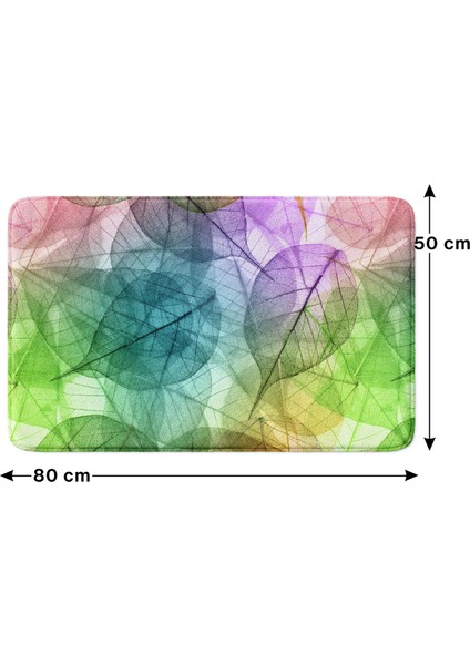 Mikrofiber Banyo Paspası, Kaymaz Taban, Makinede Yıkanabilir, Banyo Halısı (50X80) fırsatları