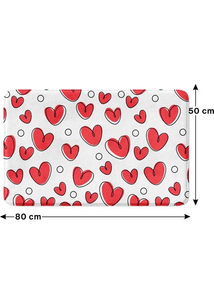 Mikrofiber Banyo Paspası, Kaymaz Taban, Makinede Yıkanabilir, Banyo Halısı (50X80) fırsatları