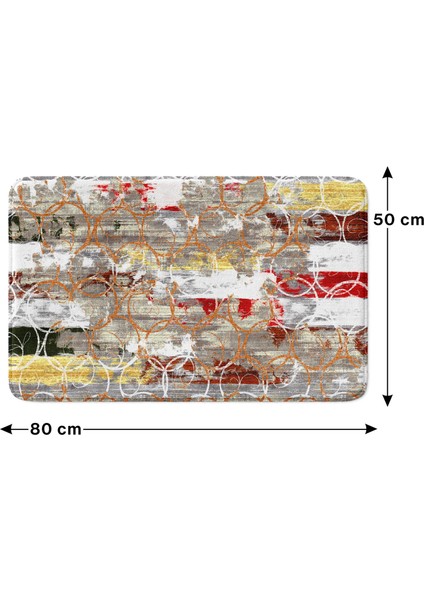 Mikrofiber Banyo Paspası, Kaymaz Taban, Makinede Yıkanabilir, Banyo Halısı (50X80) fırsatları