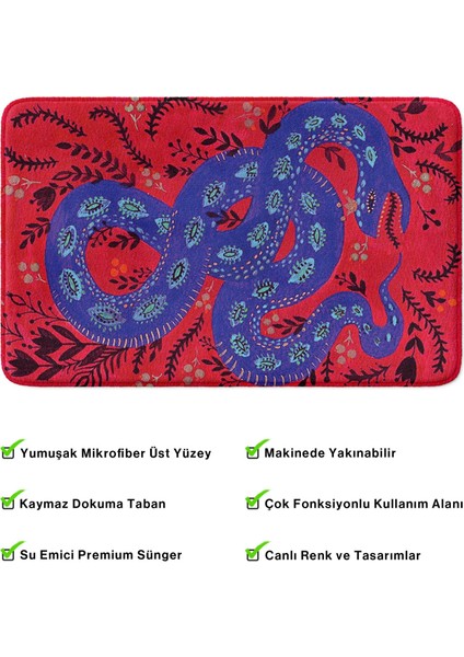 Mikrofiber Banyo Paspası, Kaymaz Taban, Makinede Yıkanabilir, Banyo Halısı (50X80) modelleri