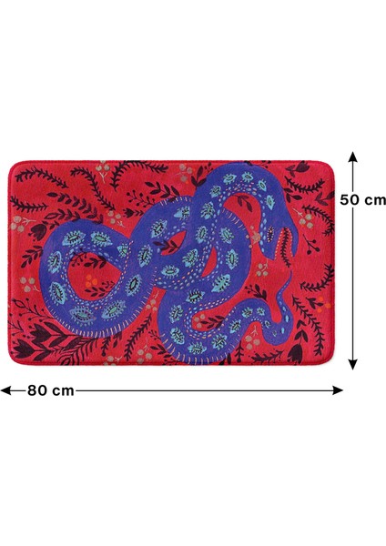 Mikrofiber Banyo Paspası, Kaymaz Taban, Makinede Yıkanabilir, Banyo Halısı (50X80) fırsatları