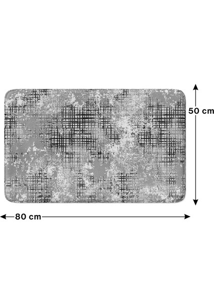 Mikrofiber Banyo Paspası, Kaymaz Taban, Makinede Yıkanabilir, Banyo Halısı (50X80) fırsatları