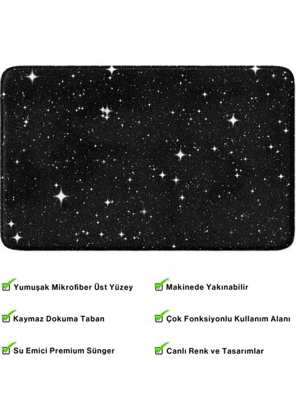 Mikrofiber Banyo Paspası, Kaymaz Taban, Makinede Yıkanabilir, Banyo Halısı (50X80) modelleri