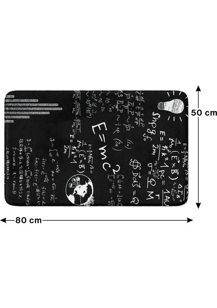 Mikrofiber Banyo Paspası, Kaymaz Taban, Makinede Yıkanabilir, Banyo Halısı (50X80) fırsatları